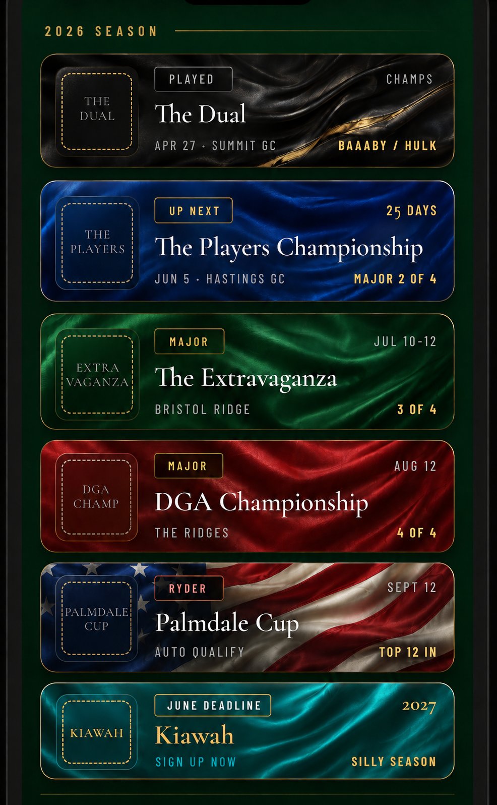 2026 DGA Season inside the app